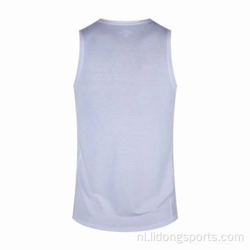 Aangepaste printen Sport Heren Summer Gym Vest